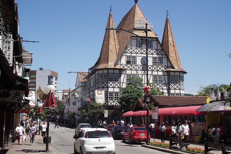 Prédio em estilo alemão no centro de Blumenau