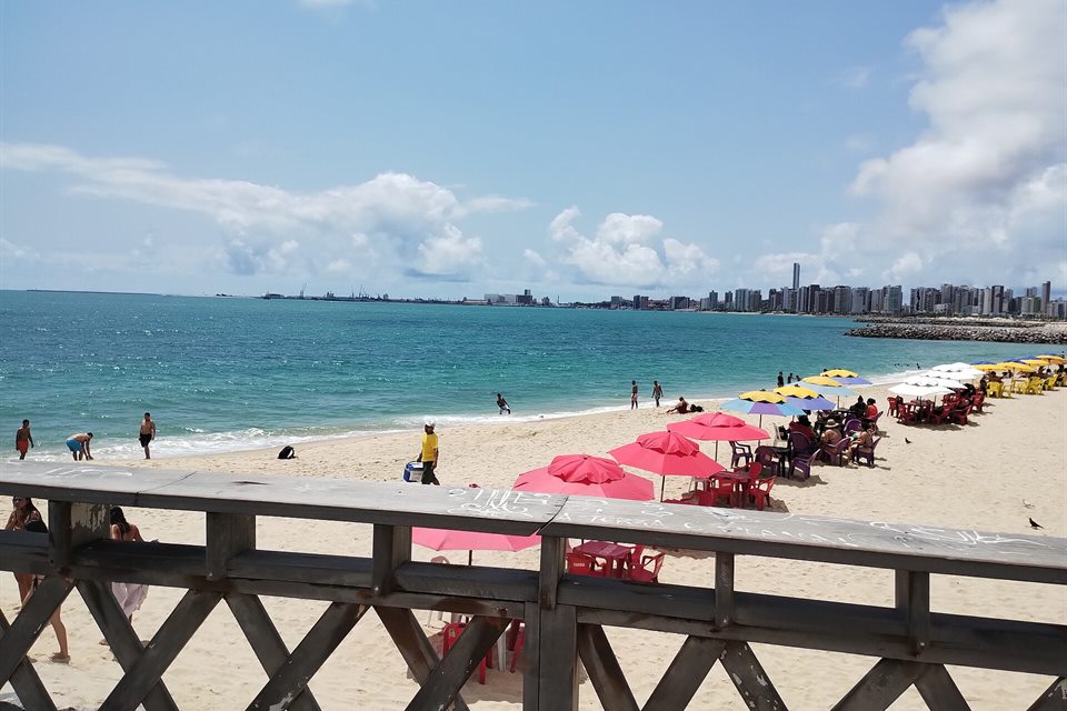 Praia de Iracema vista do píer