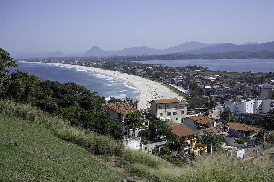 Praia de Ponta Negra vista do farol