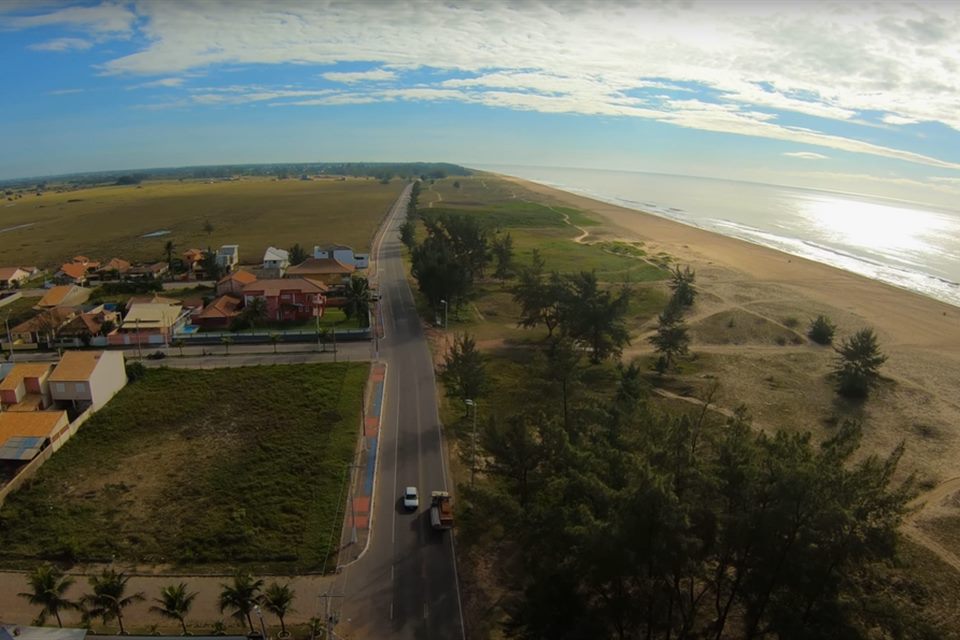 Vista aérea da Praia de Grussaí