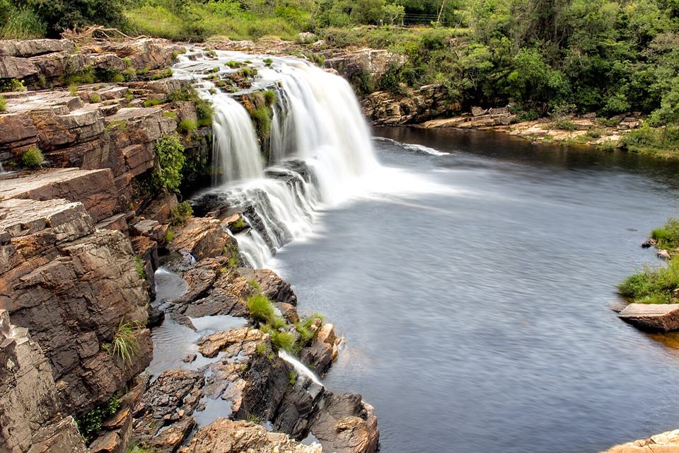Cachoeira Grande, na Serra do Cipó